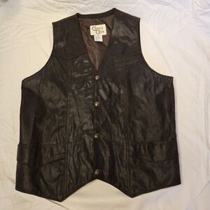 Cripple Creek Mens Med. Leather Vest
